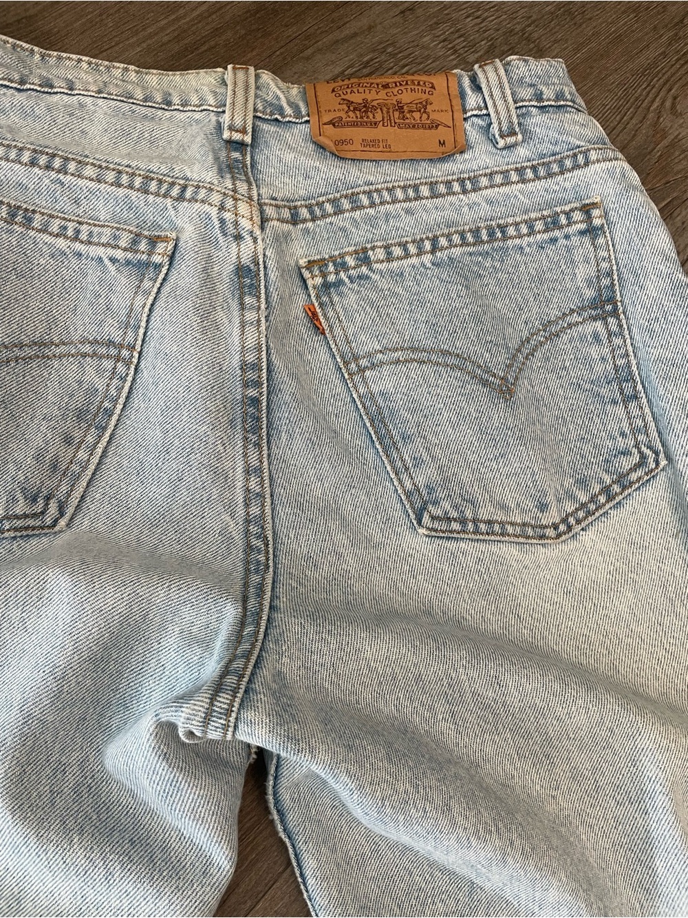 Vintage Levi’s Orange Tab 950 USA Made Mom Jeans 11 M - Picture 10 of 11
